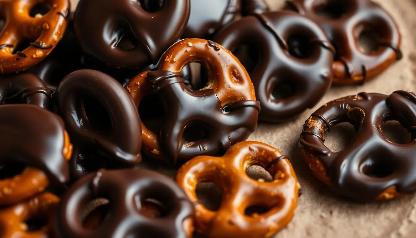 covered pretzels chocolate​